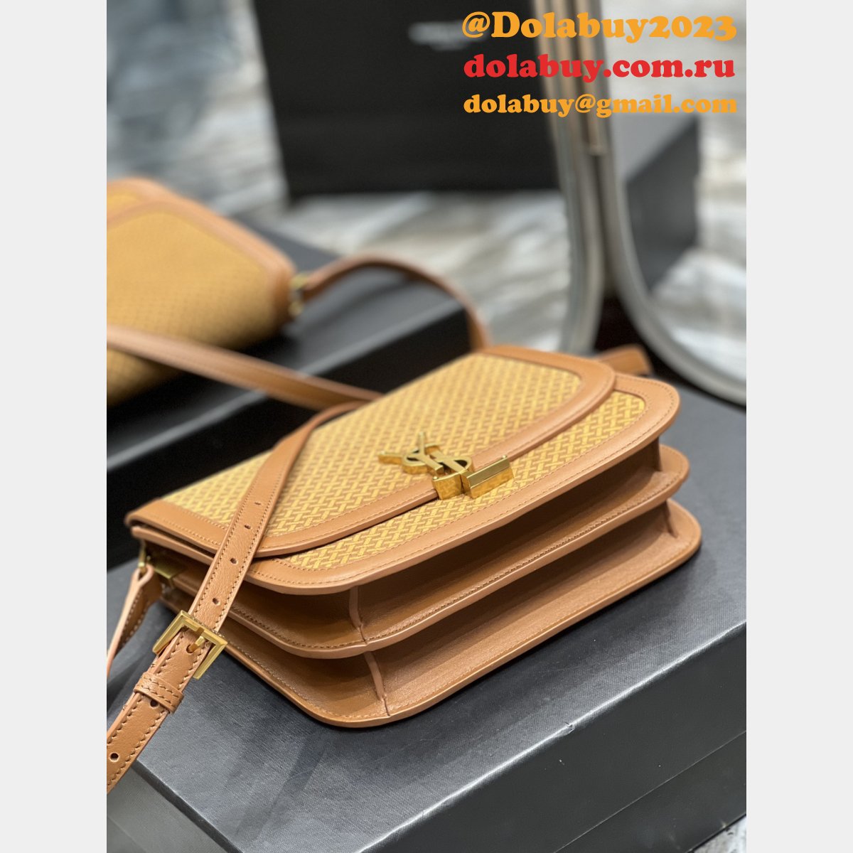 Replica Saint Laurent Solferino Suede Smooth 635025 Perfect Bags Collection