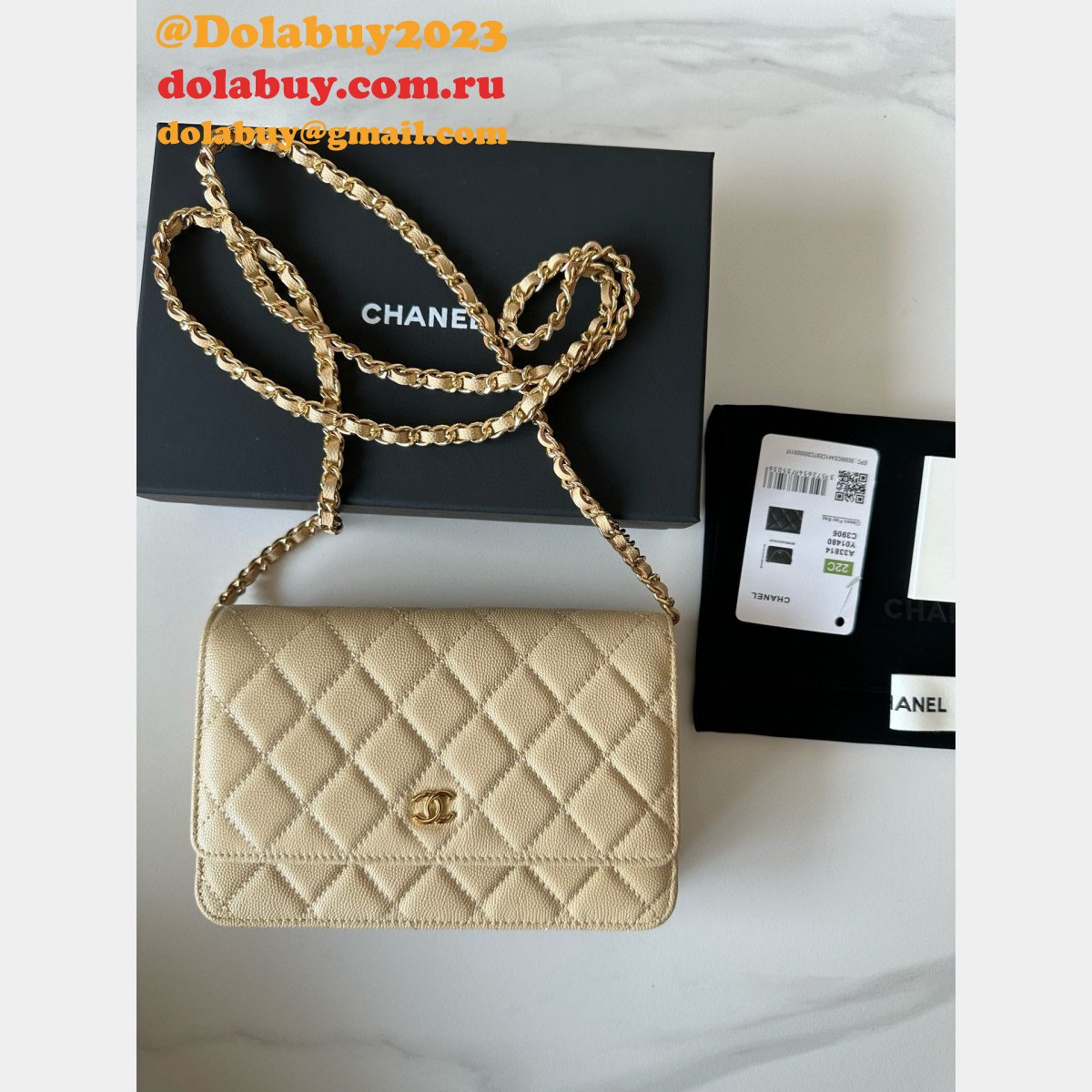 CLASSICAL Knockoff CC WOC SMALL CAVIAR LEATHER CHAIN BAG