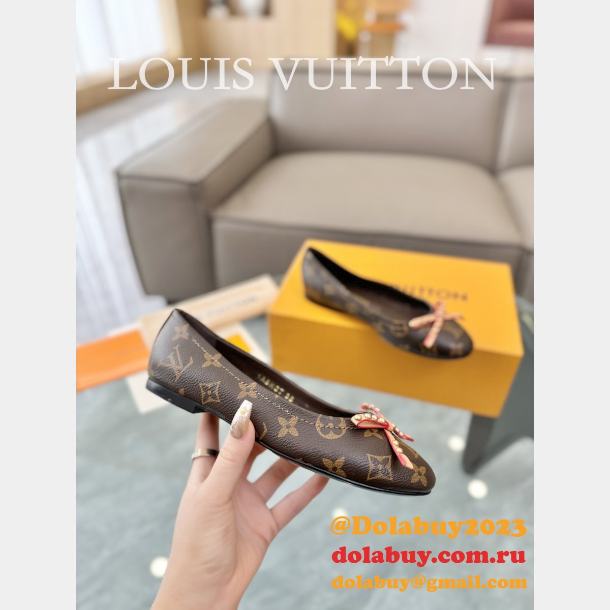 Top Quality LOUIS VUITTON Shake Flat Ballerina