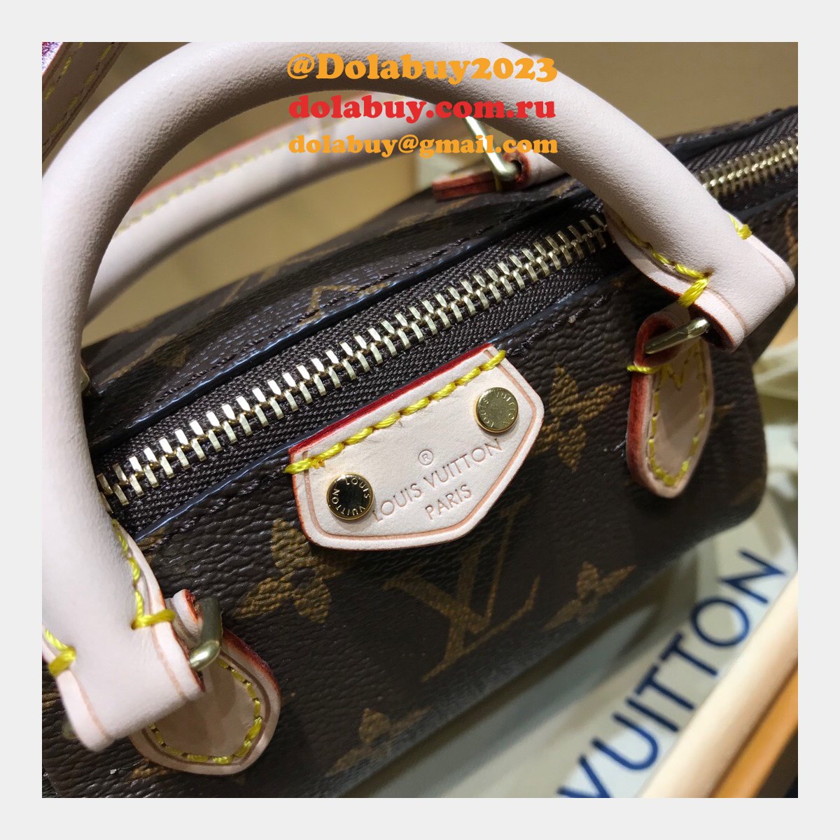 Louis Vuitton Nano Noe Monogram M61253 Brown Top Quality