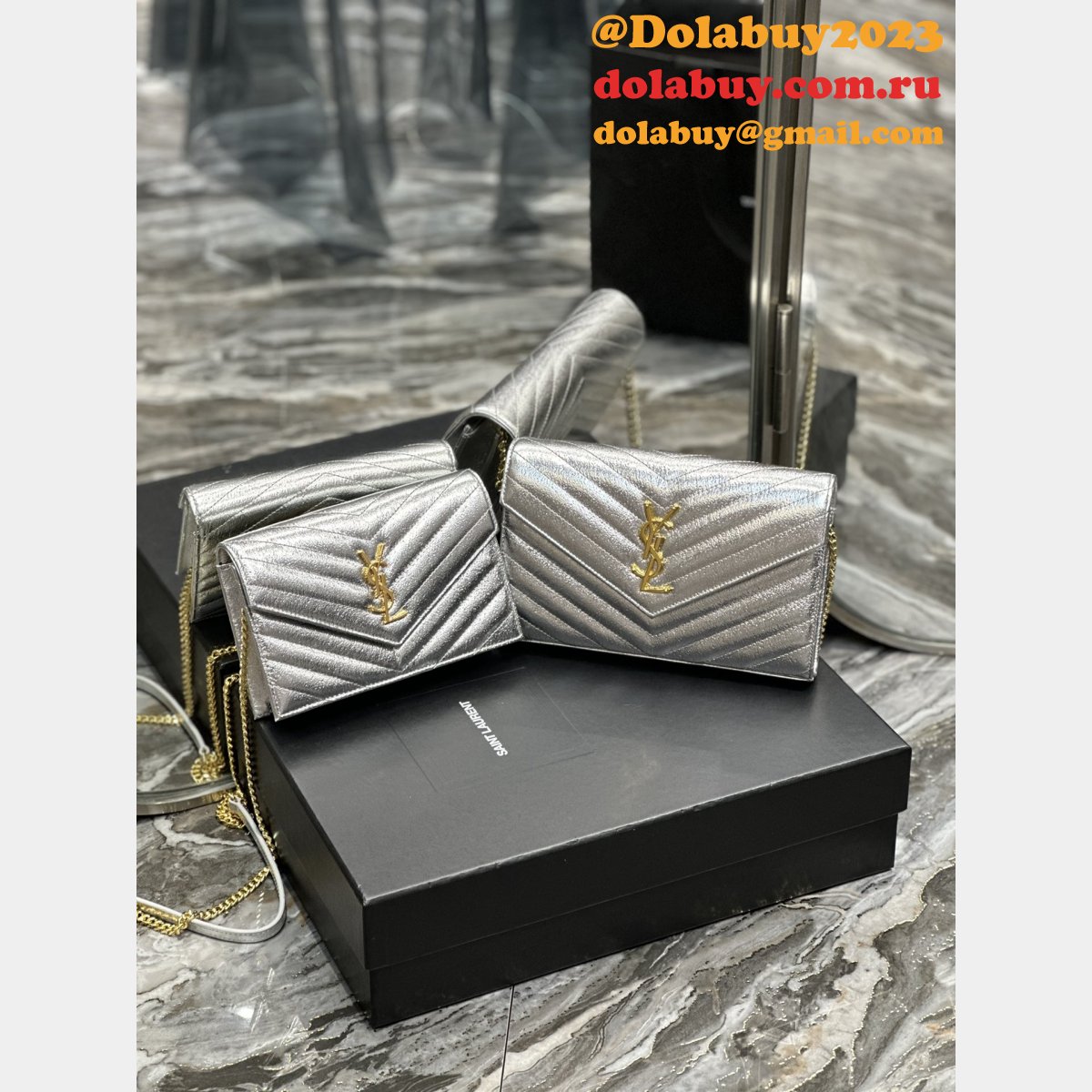 Monogram Woc Cassander Matelasse Chain YSL Replica Best 393953 Bag