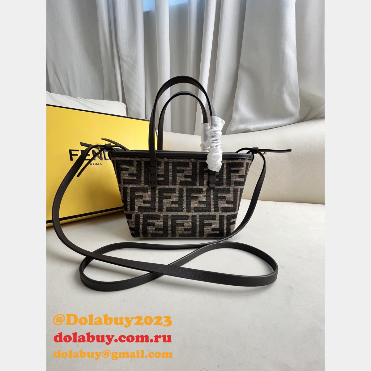 Perfect fendi Roll mini basket bag #8100