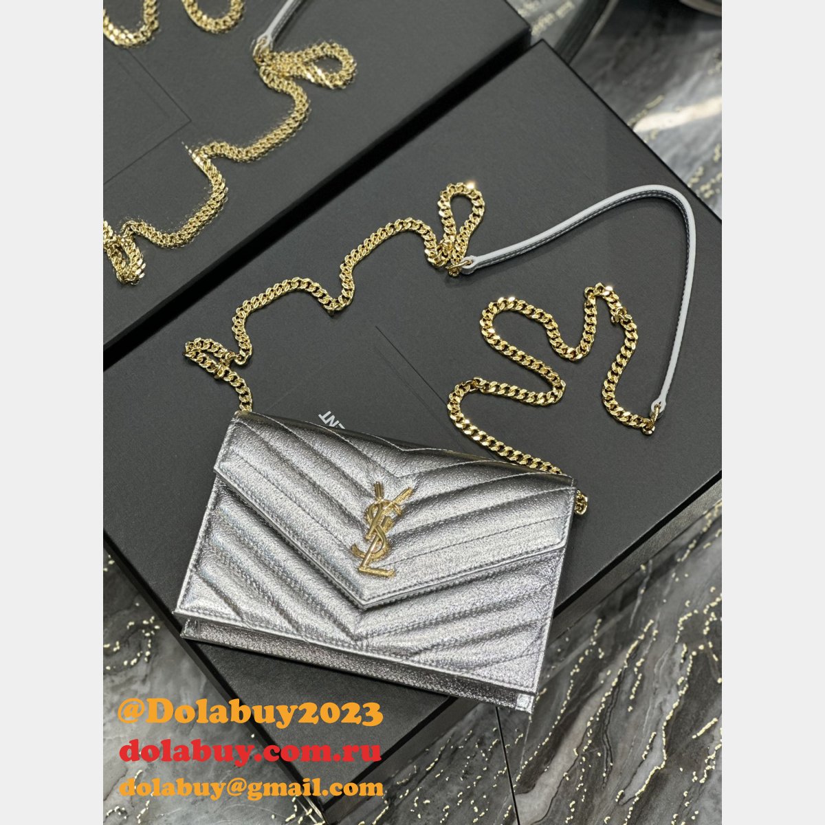 Monogram Woc Cassander Matelasse Chain YSL Replica Best 393953 Bag