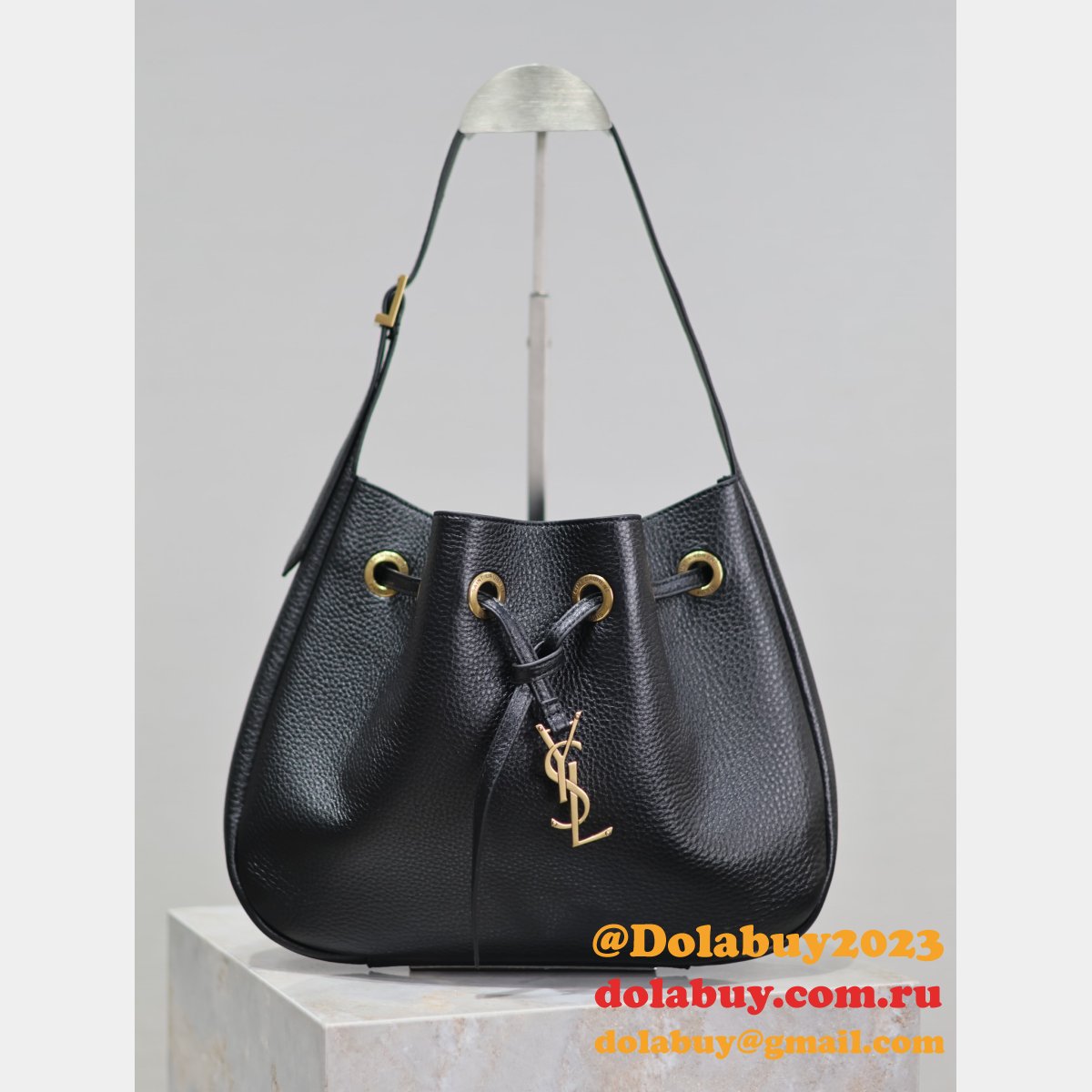 Saint Laurent 796626 Black Hobo Replica Inspired Online Store