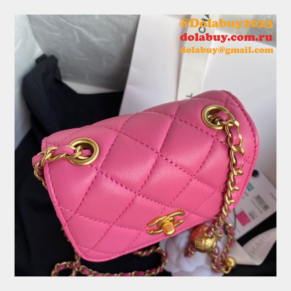 Knockoff CC Shoulder For Phone Small Leather Bag