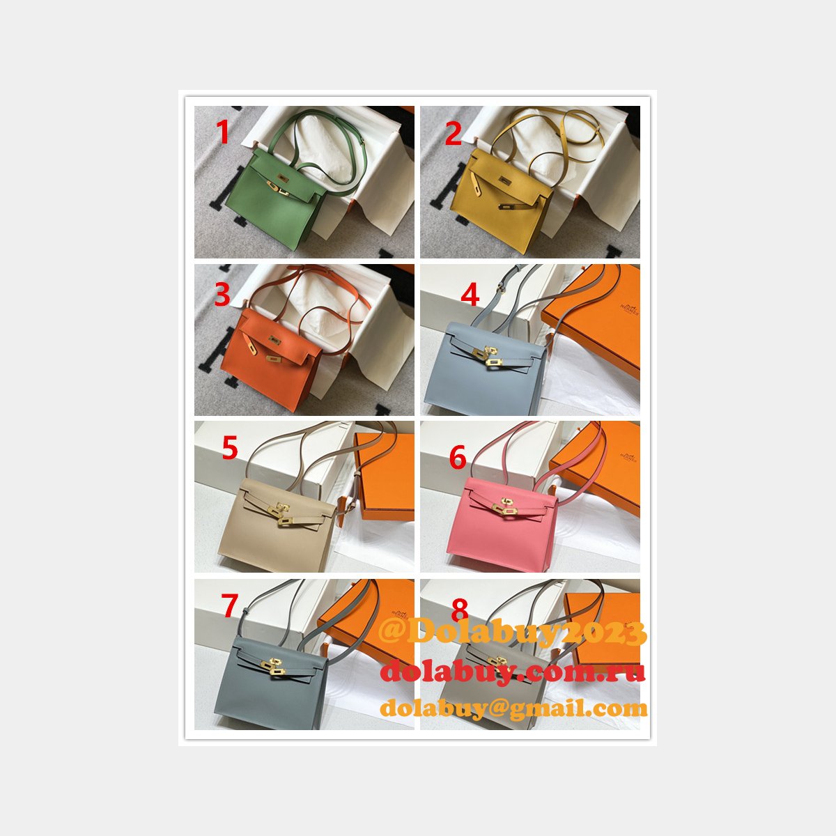 7 Star HERMES KELLY DANSE Customize BAG FOR SALE