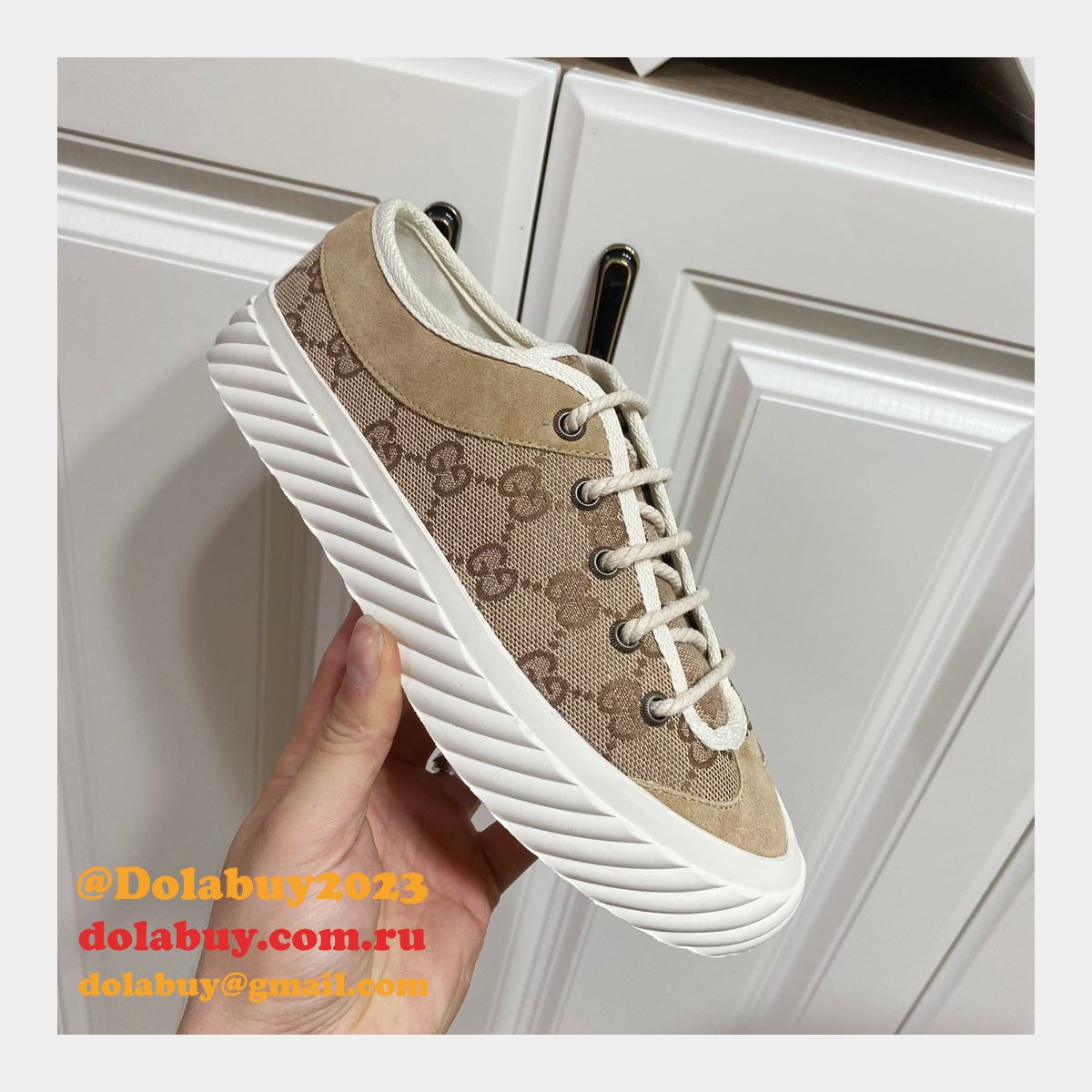 perfect dolabuy 1:1 mirror replica G*u*i gg canvas shoes