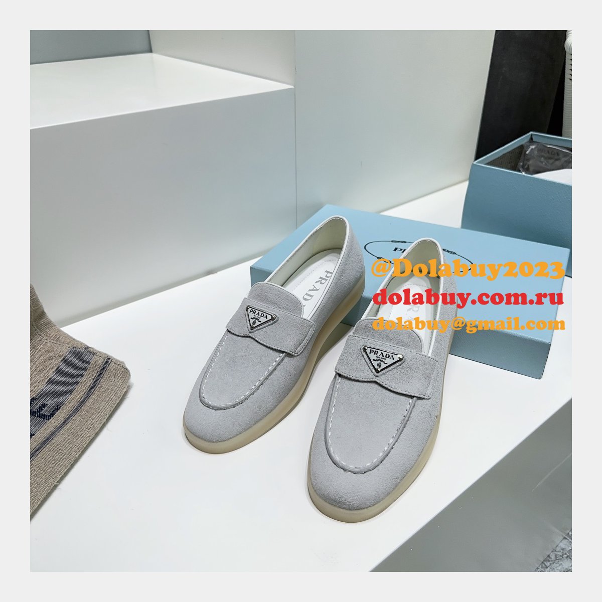 Best Quality Prada Saint-Tropez Replica Luxury Designer Shoes