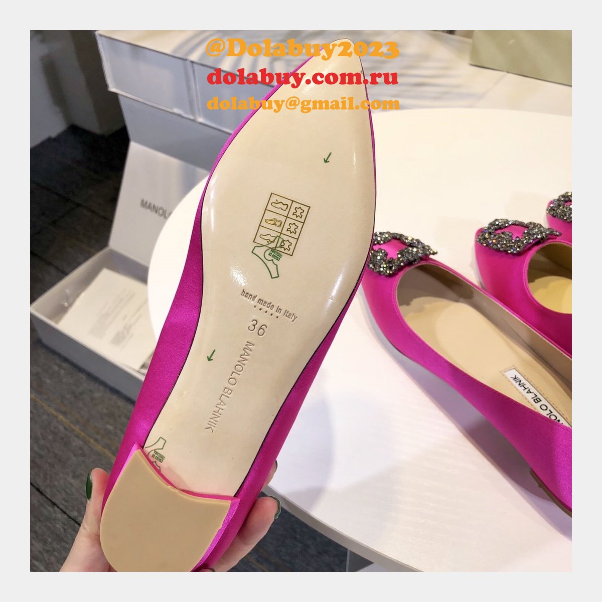 Cheap Manolo Blahnik Flat Shoes