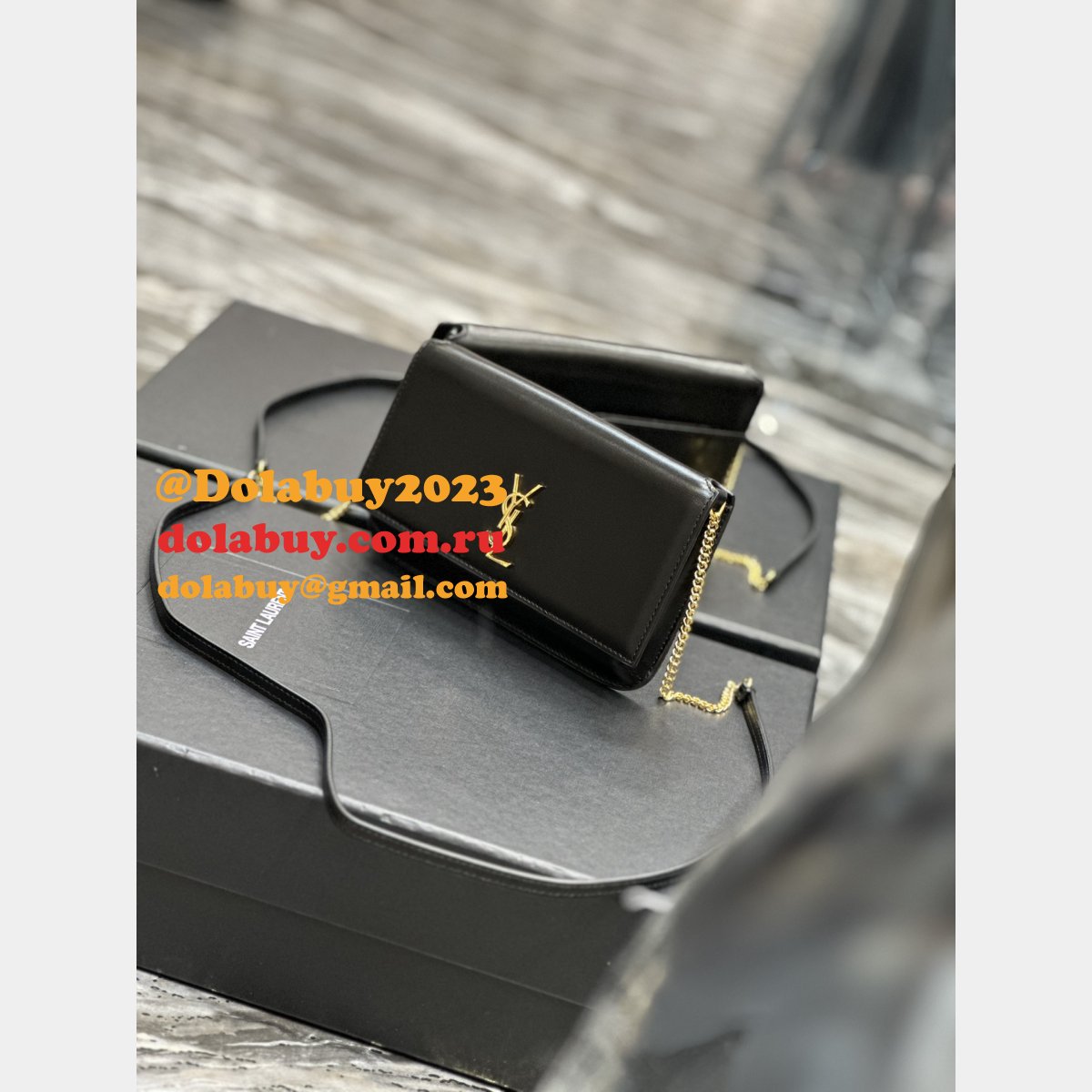 YSL Fashion Cassander Phone Holder 635095 Monogram Fake Bag