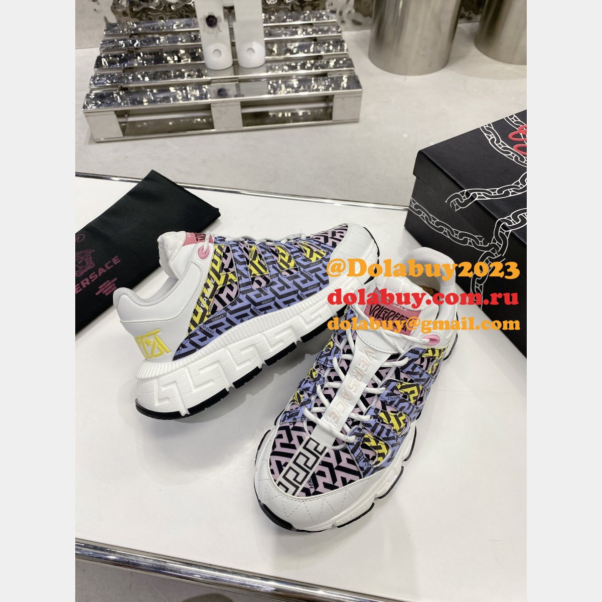 The Newest Replica Versace Daddy Wholesale High Quality Shoes