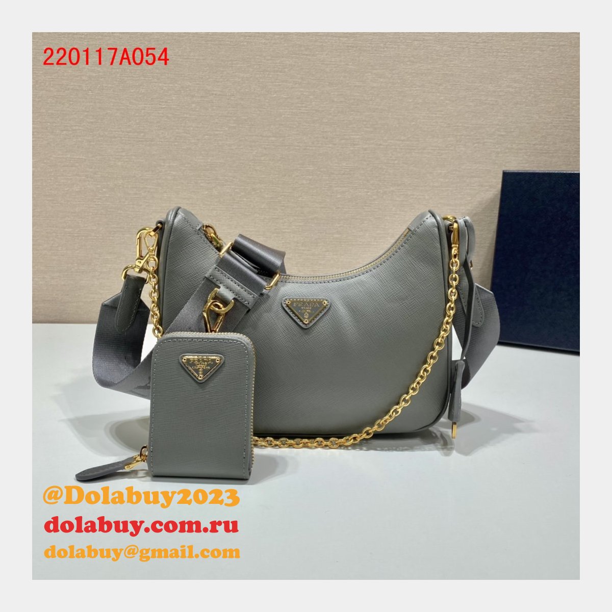 Replica Prada Handbags Cheap Highest Quality For Leather Hobo Re-Edition You