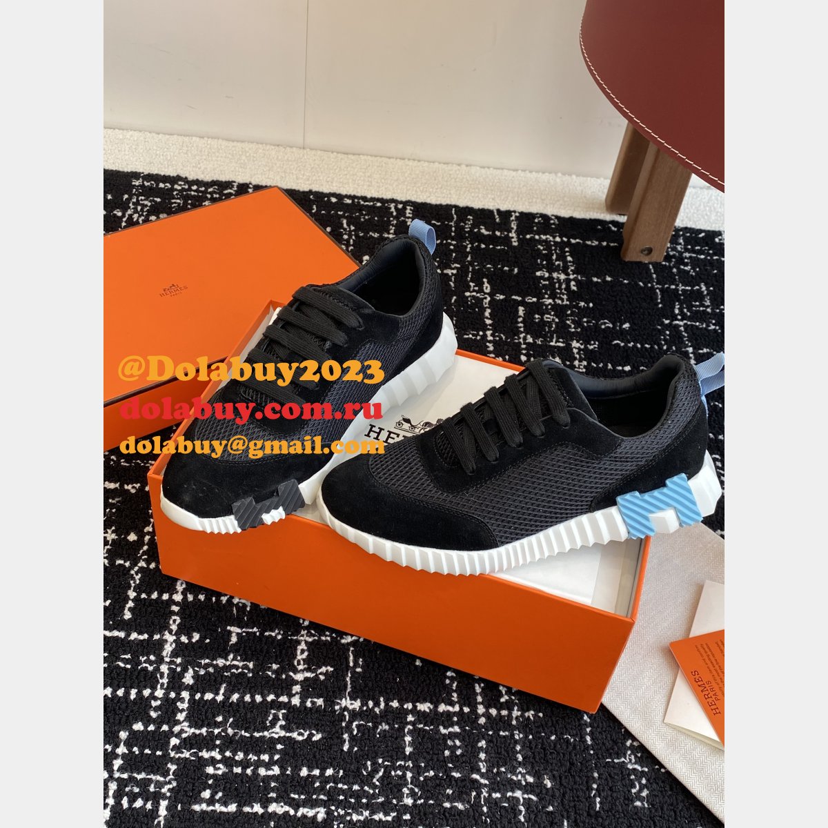 Top Designer Hermes Bouncing Sneaker