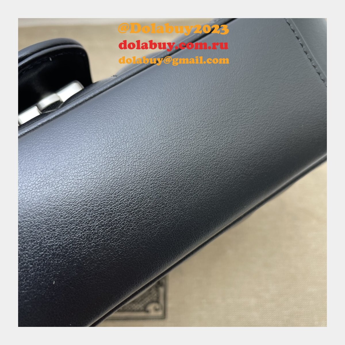 G*u*i designer copy gg marmont matelassé 446744 black bag