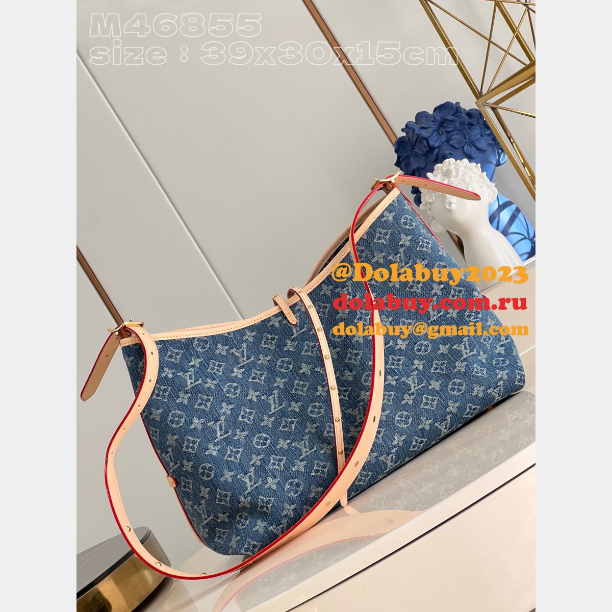 CarryAll UK Monogram Denim M46855 Wholesale Louis Vuitton Fake Bag