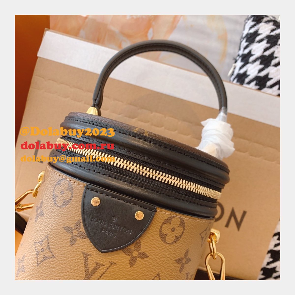 AAA+ Louis Vuitton Replica Cannes Epi Leather in Black