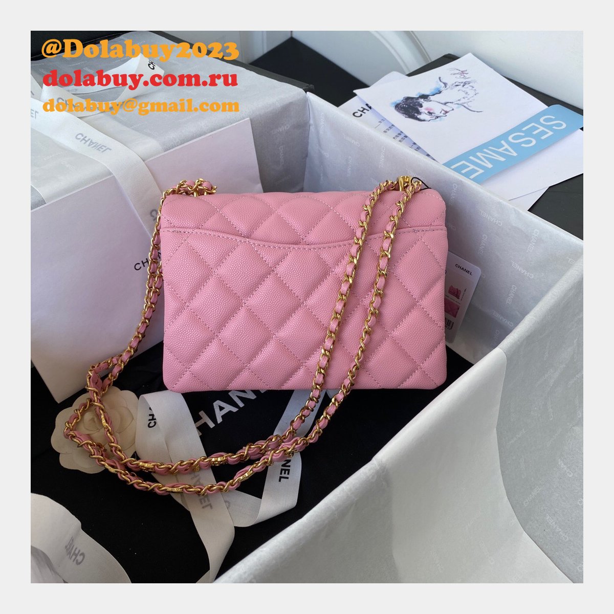 Classic Flap High Quality AS3580 Replica Bag Online Sale