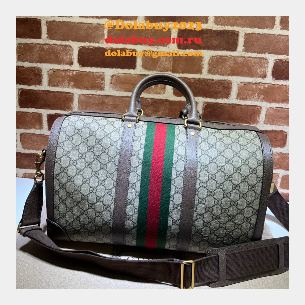 G*u*i our replica ophidia 681295 gg supreme duffle tote bag