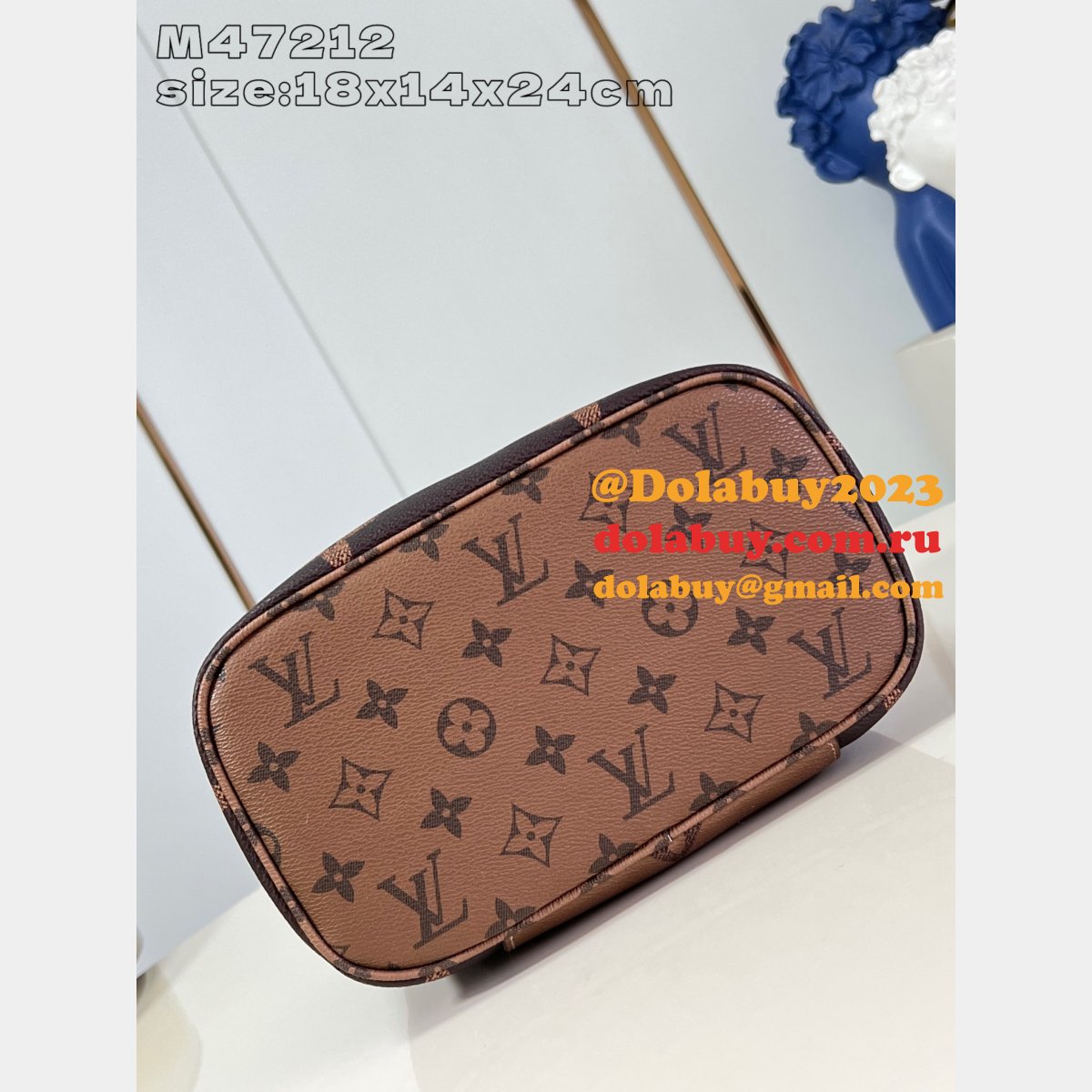 Replicas Louis Vuitton Nice M47212 1:1 Mirror Monogram Canvas Bags
