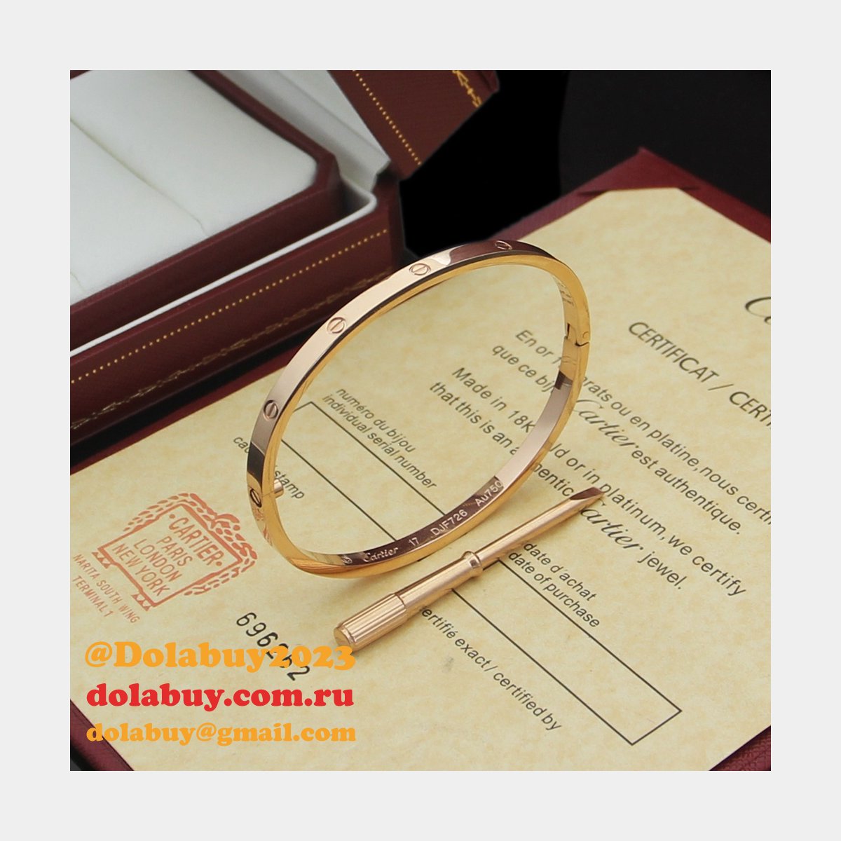 Cheap 1:1 Mirror Cartier love Bracelet Wholesale