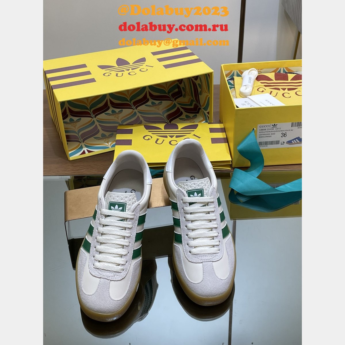 top quality G*u*i & adidas couple sneakers 2024