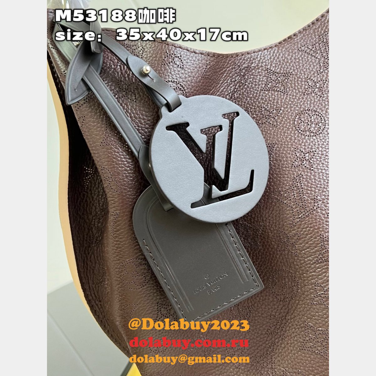 Louis Vuitton High Quality Replica m53188 Brown Mahina Handbag