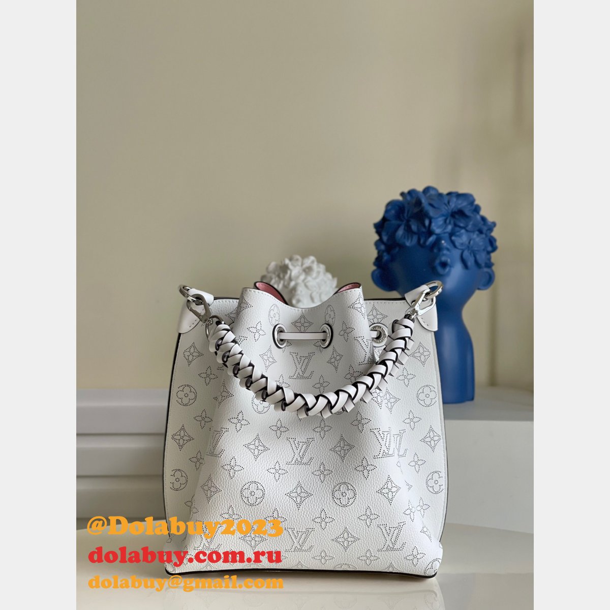 High Quality LV Designer Replica M58483 Wholesale Muria Mahina Leather Bag