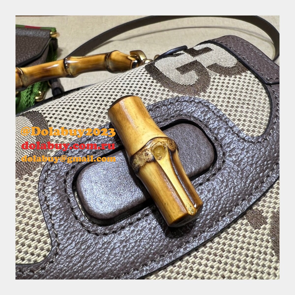 best dolabuy replica G*u*i mini jumbo gg bag 686864 bamboo