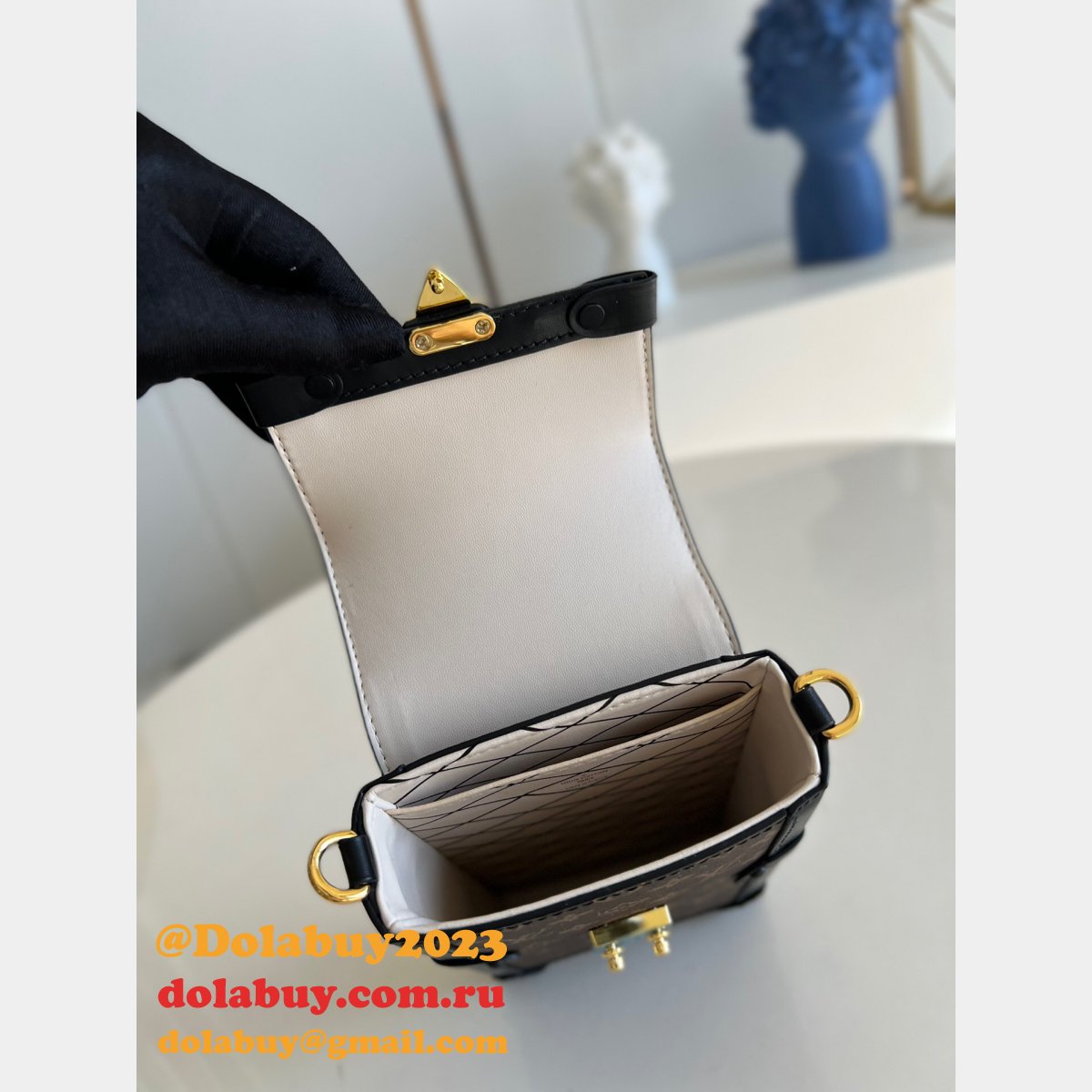 Louis Vuitton Buy Cheap Vertical Trunk Pochette M67873 Monogram Reverse from China