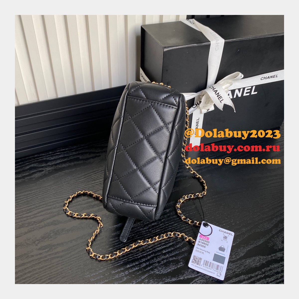 Fake Designer 1:1 Mirror Tote AS5300 Black Bags