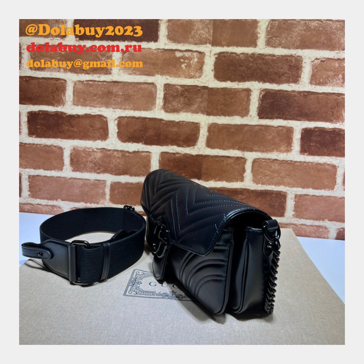 G*u*i 1:1 high quality replica gg marmont shoulder 734814 bag