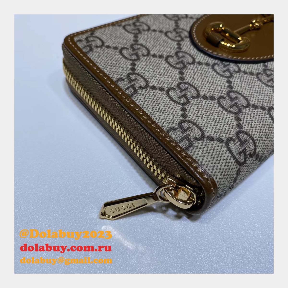 best G*u*i replica 621889  1955 horsebit zip around wallet