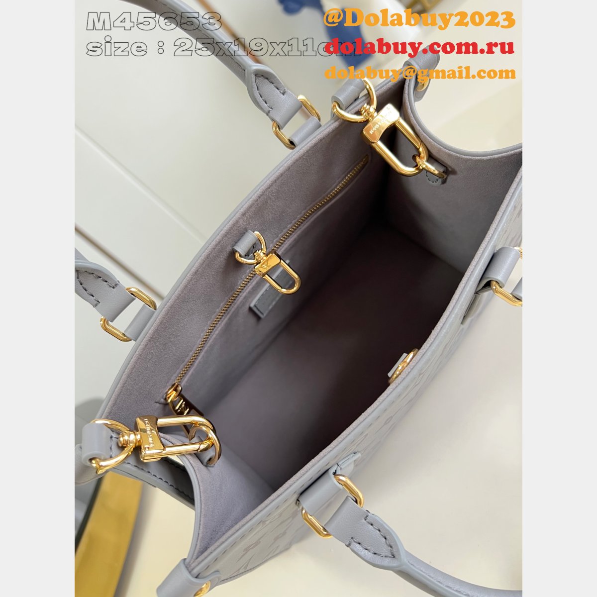 Louis Vuitton Onthego M45653 Monogram 1:1 Mirror Top Quality Fake Bag