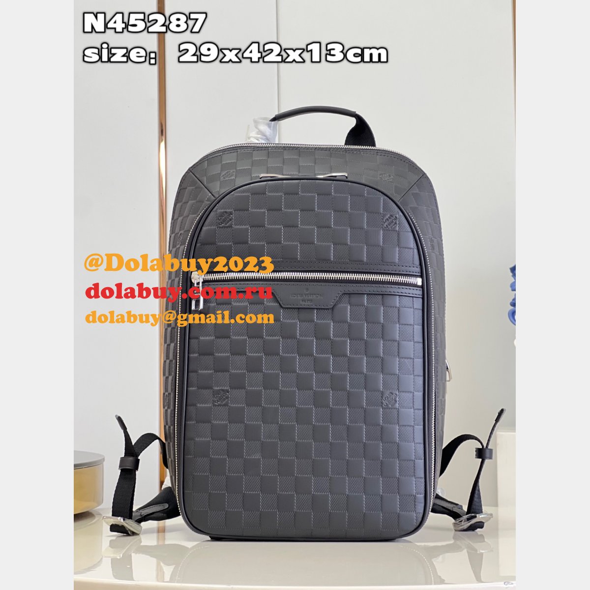 Louis Vuitton Michael Backpack Nv2 N45287 Damier Infini Designer Bag