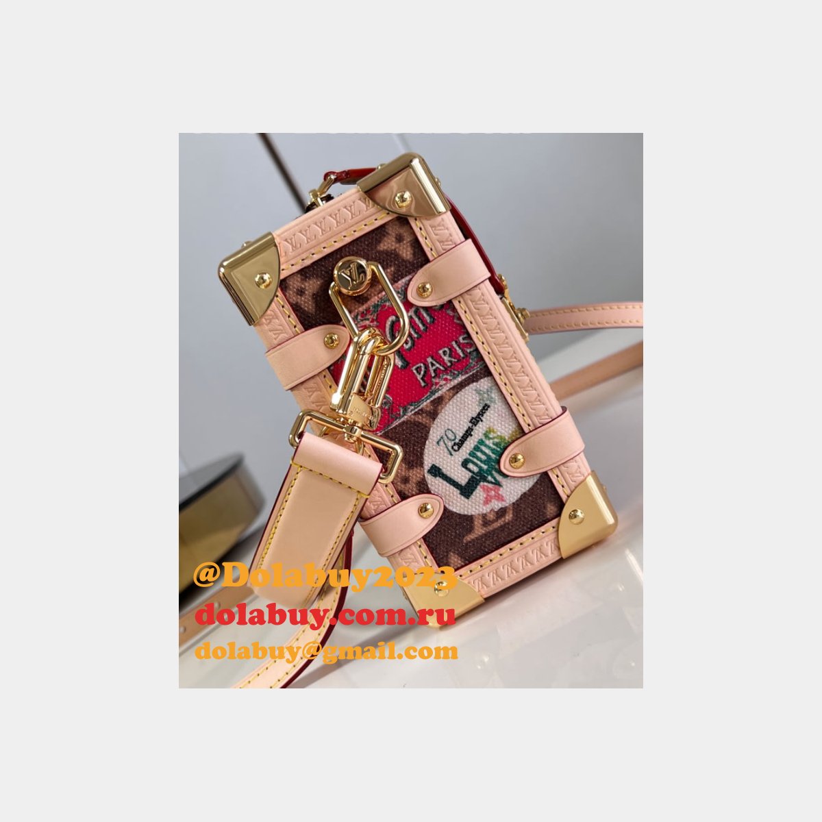 Side Trunk MM Knockoff Monogram Canvas M47085 Louis Vuitton Bag