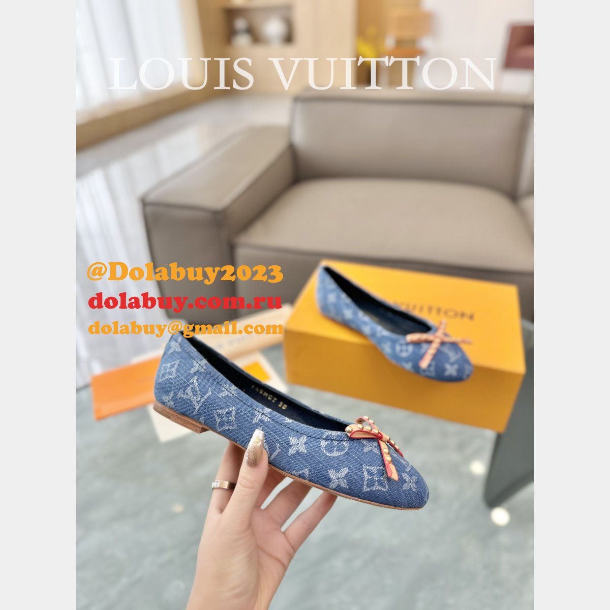 Top Quality LOUIS VUITTON Shake Flat Ballerina