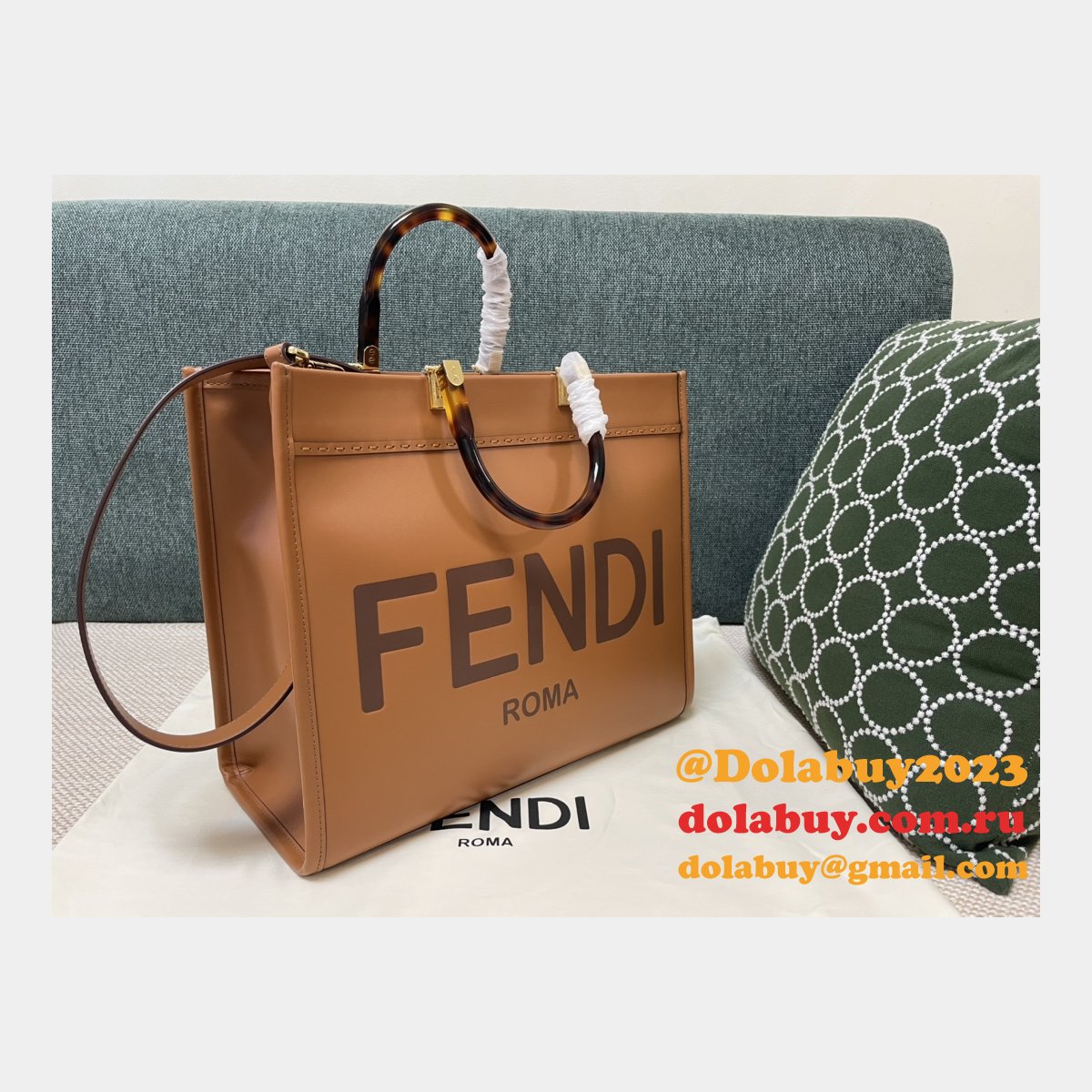 best knockoff F**di tote sunshine small handbag