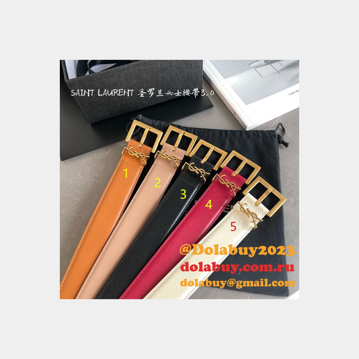 7 Star Best SAINT LAURENT REPLICAS BELT FOR SALE 20MM/30MM