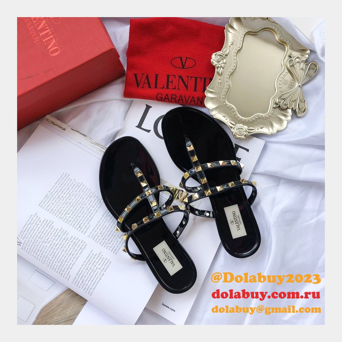 Knockoff Valentino Flat Slippers