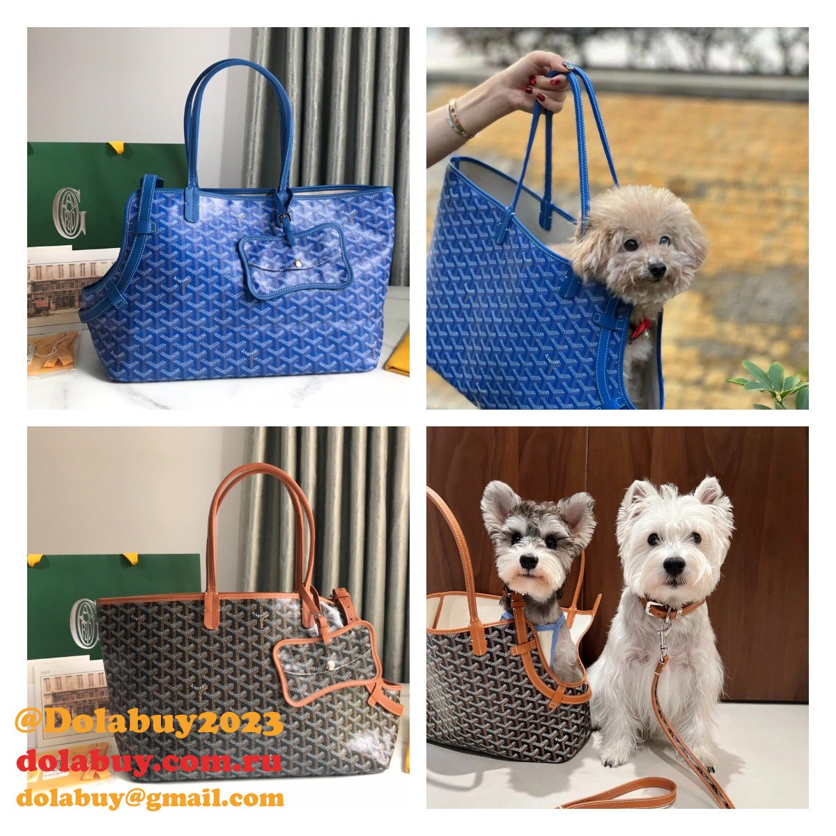 Cheap Goyard Chien Gris & Pocket Pet bag
