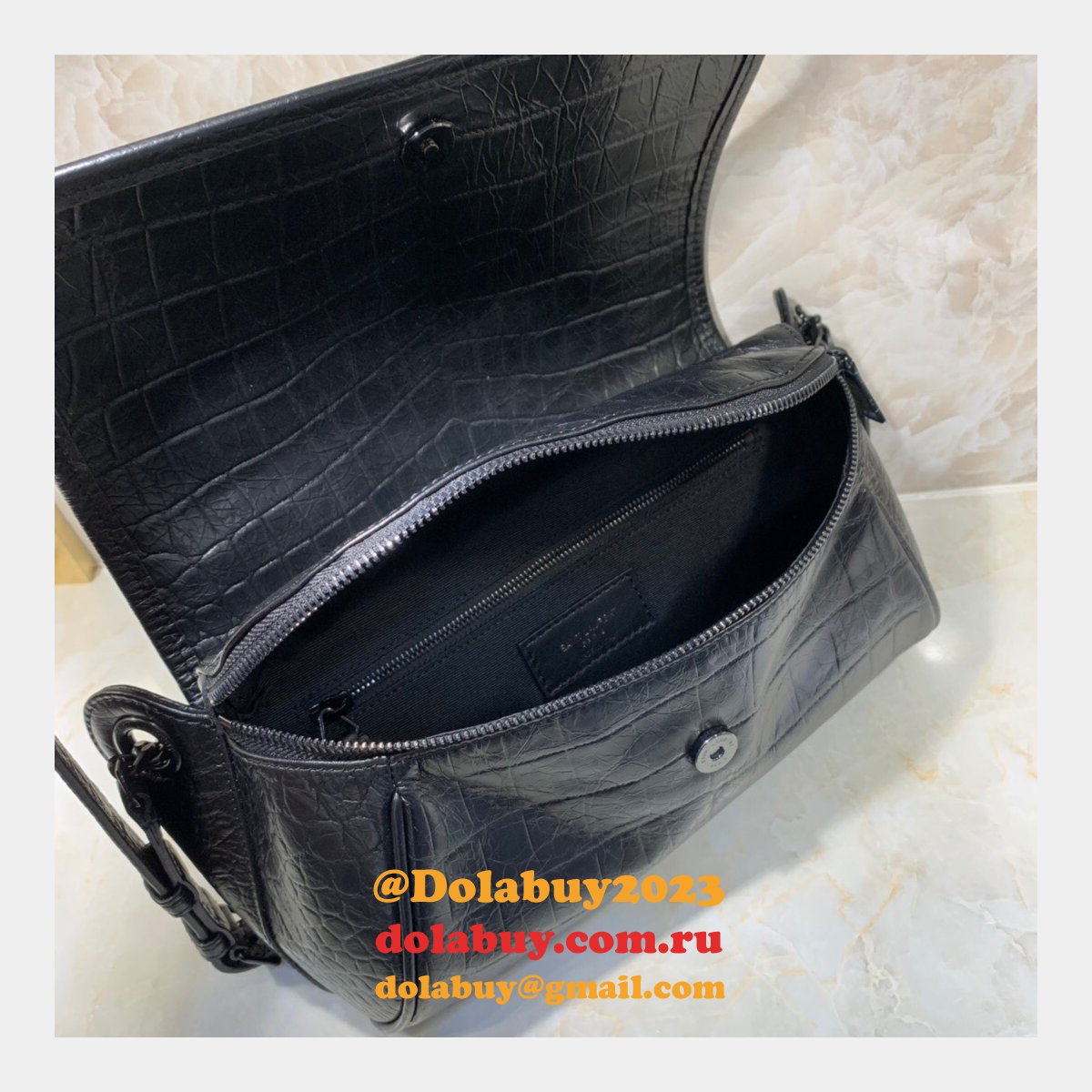 Saint Laurent Replica Narrow Tie Lamé Silk 577124 Woven Square