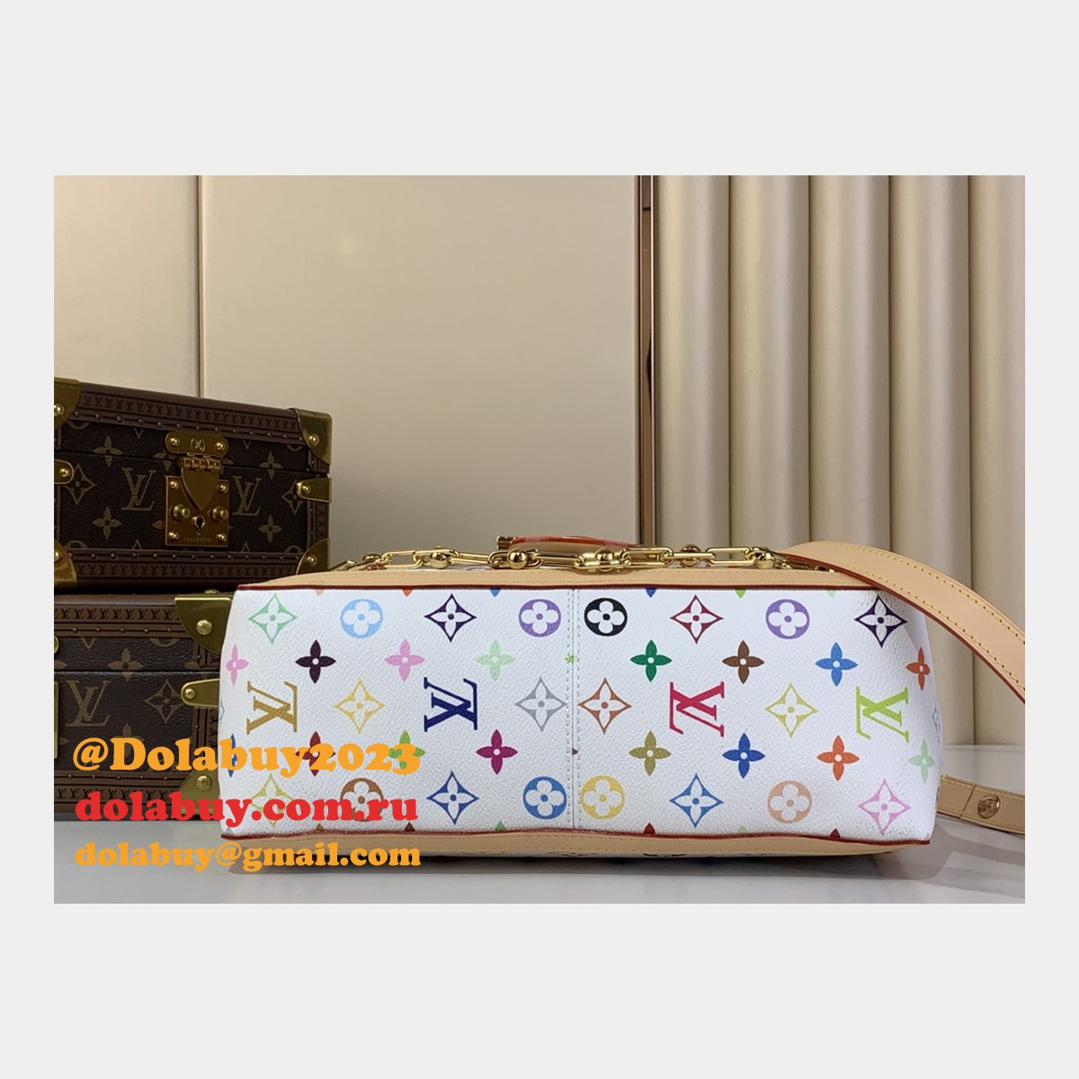 Louis Vuitton M13255 LV x TM Dauphine Soft GM Other Monogram Canvas Bag