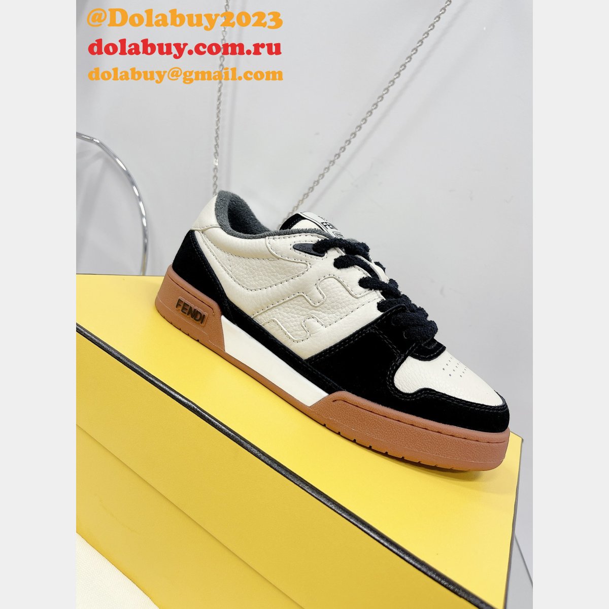 best quality replica F**di match tup f logo shoes and sneaker