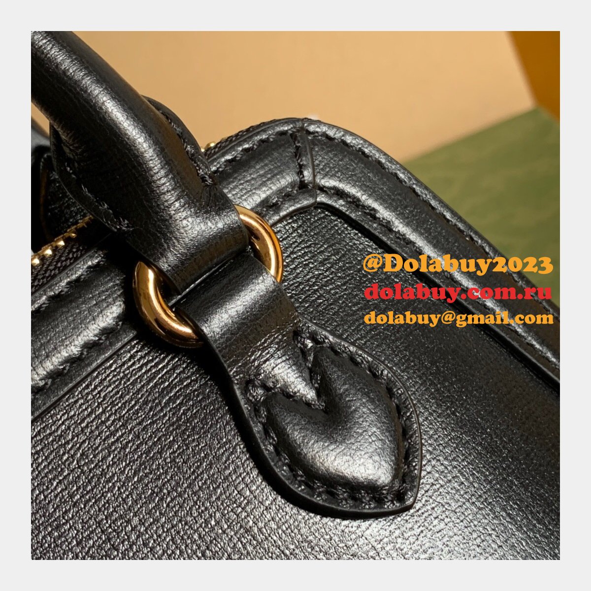 G*u*i top quality horsebit 1955 mini top handle 640716 black bag