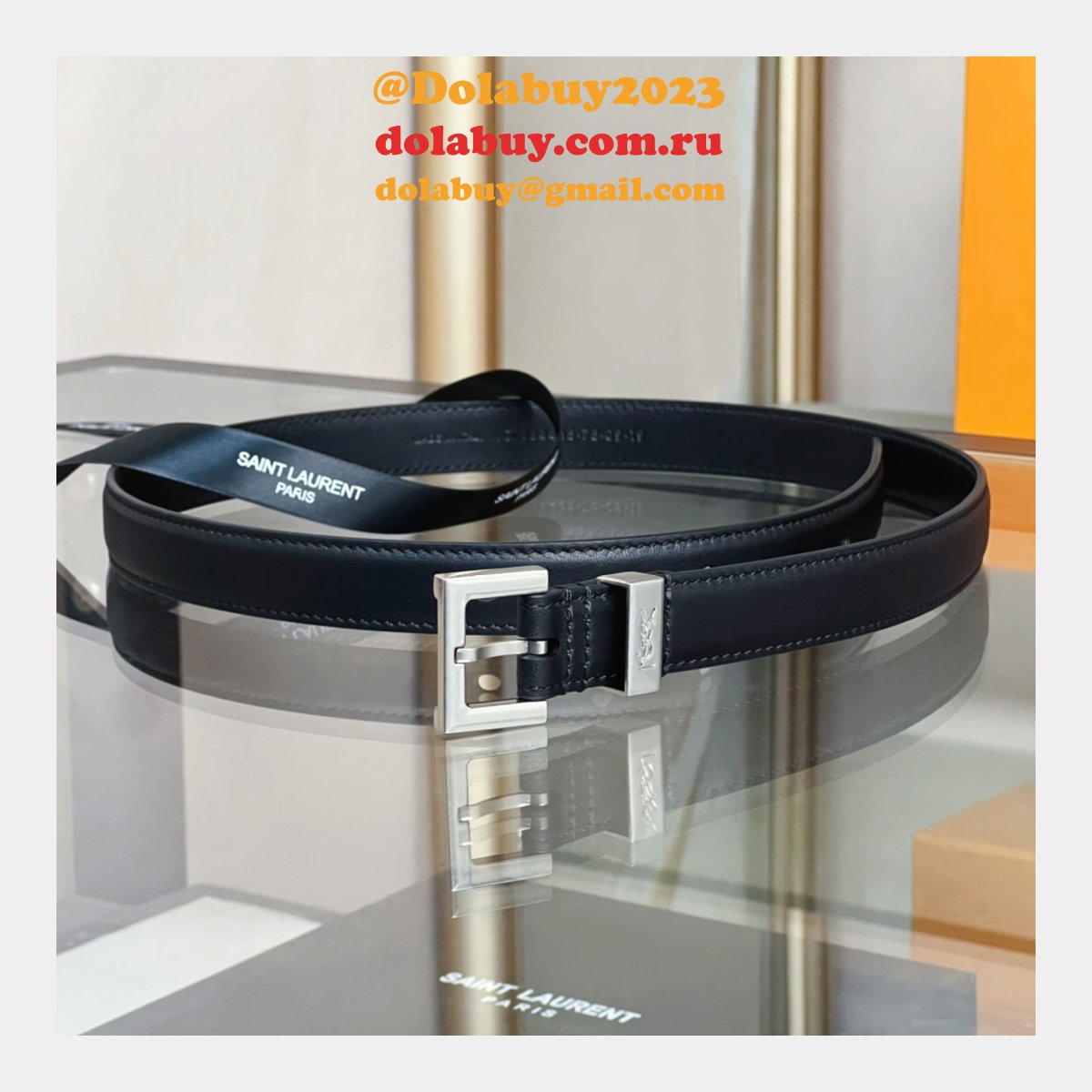 High Quality SAINT LAURENT REPLICAS BELT 20/30MM ONLINE