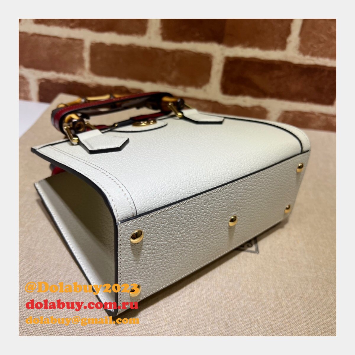 G*u*i designer replica 702732 diana mini tote bag leather