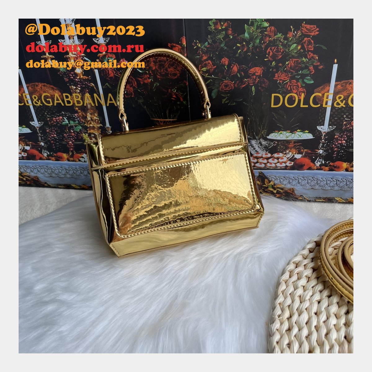 Buy Best 1:1 Replicas Dolce & Gabbana DG Logo 9112 Hand Bag