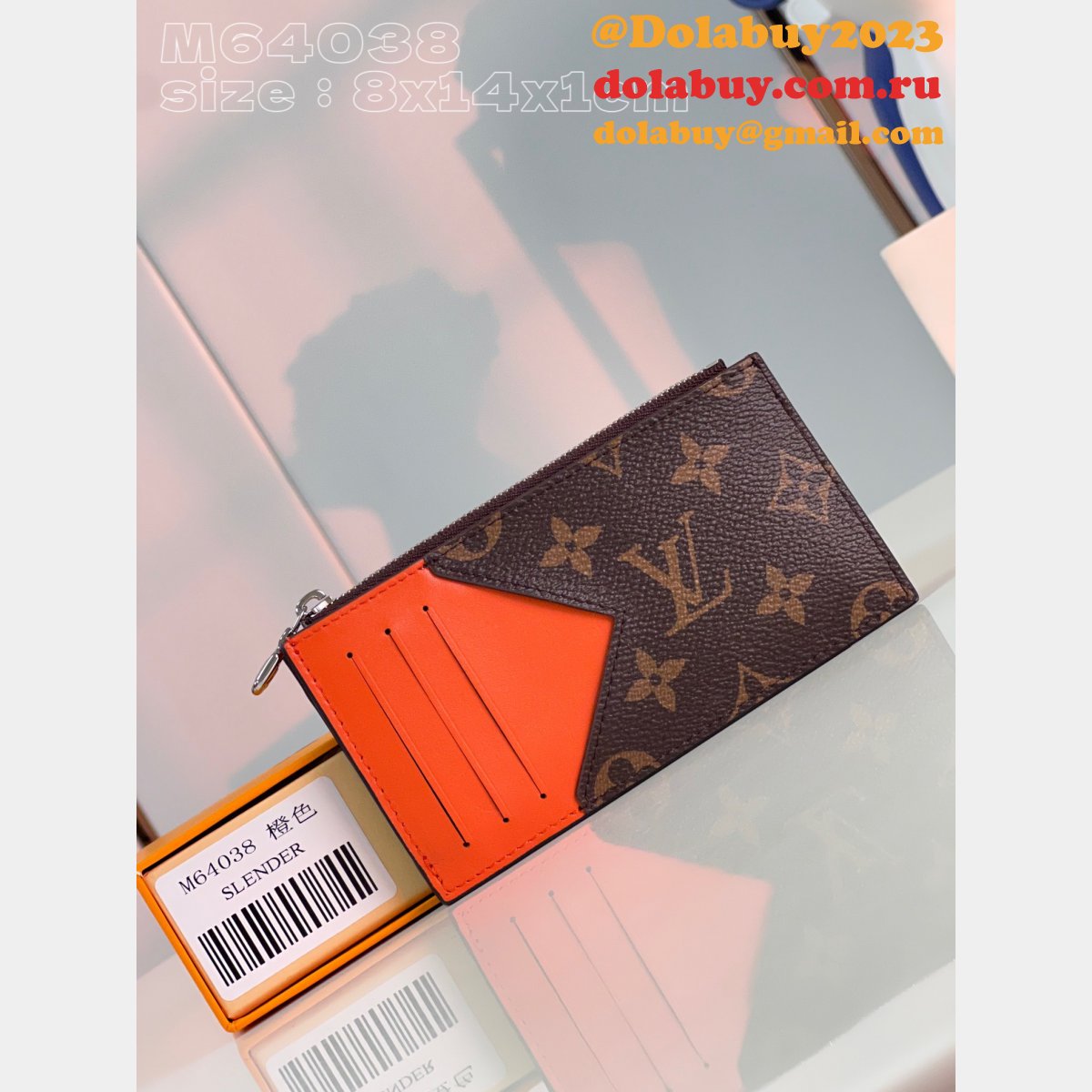 Coin Card Holder Damier Graphite M64038 LV Knockoff Bag