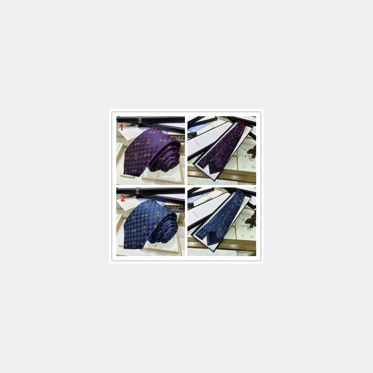 Wholesale GG horsebit silk tie