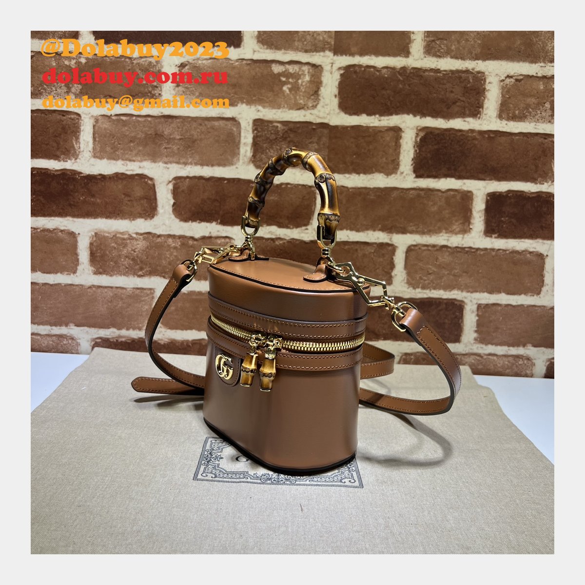 duplicate bamboo shoulder 760200 designer G*u*i fashion bag